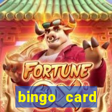 bingo card generator with pictures